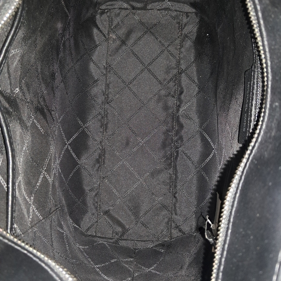 Michael Kors Embossed "Sinclair" Black Handbag - Picture 3 of 5